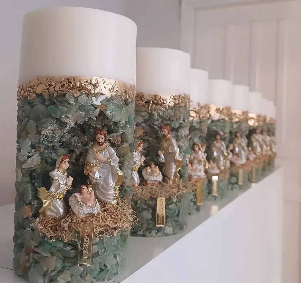 Vela oratória Presépio | A luz para abençoar seu lar