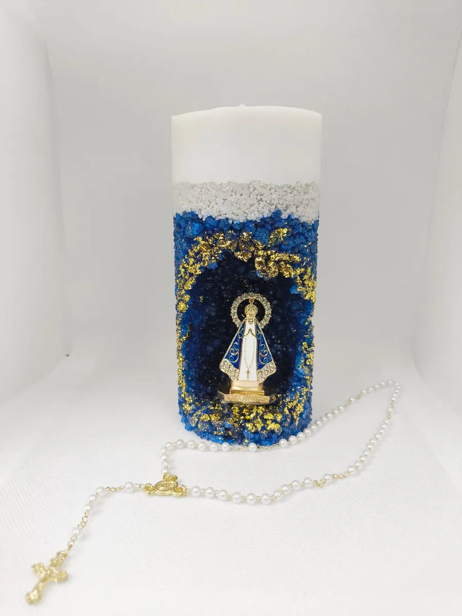 Vela Santuário Nossa Senhora Aparecida Azul – Aromatizada